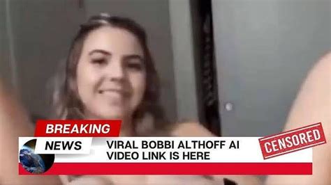 bobbi althoff.leaks|Bobbi Althoff Reacts to Leaked NSFW Video, Speaks Out After。